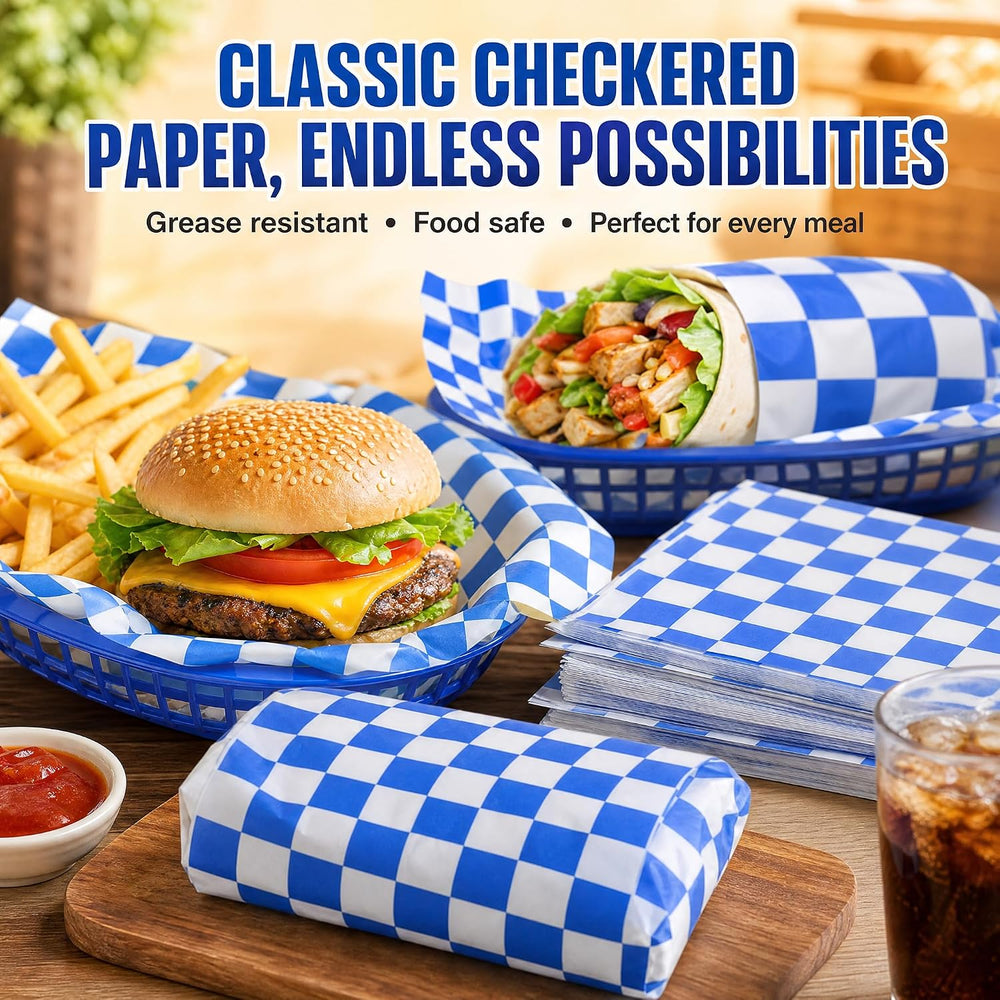Fasmov 1000 Sheets 12 x 12 inches Sandwich Paper Deli Basket Liner Wrap Food ...