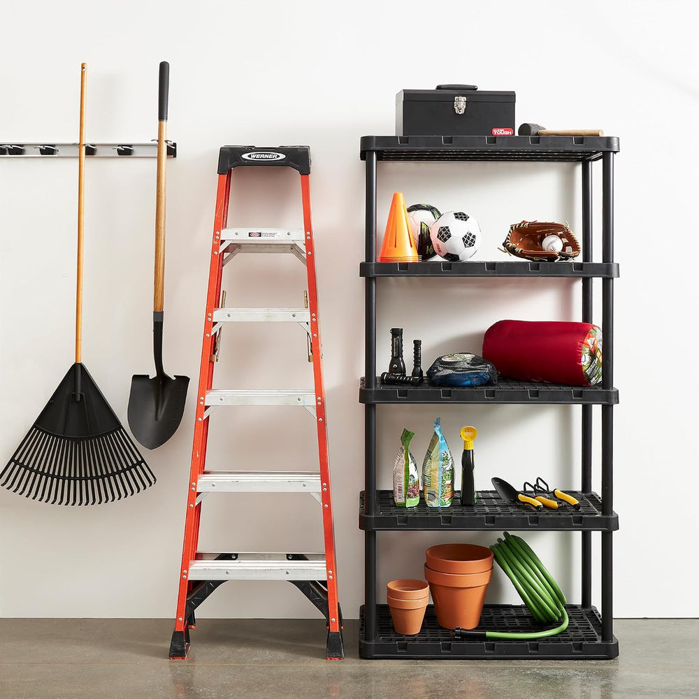 Gracious Living 5 Shelf Unit, Storage Shelves and Rack for Home