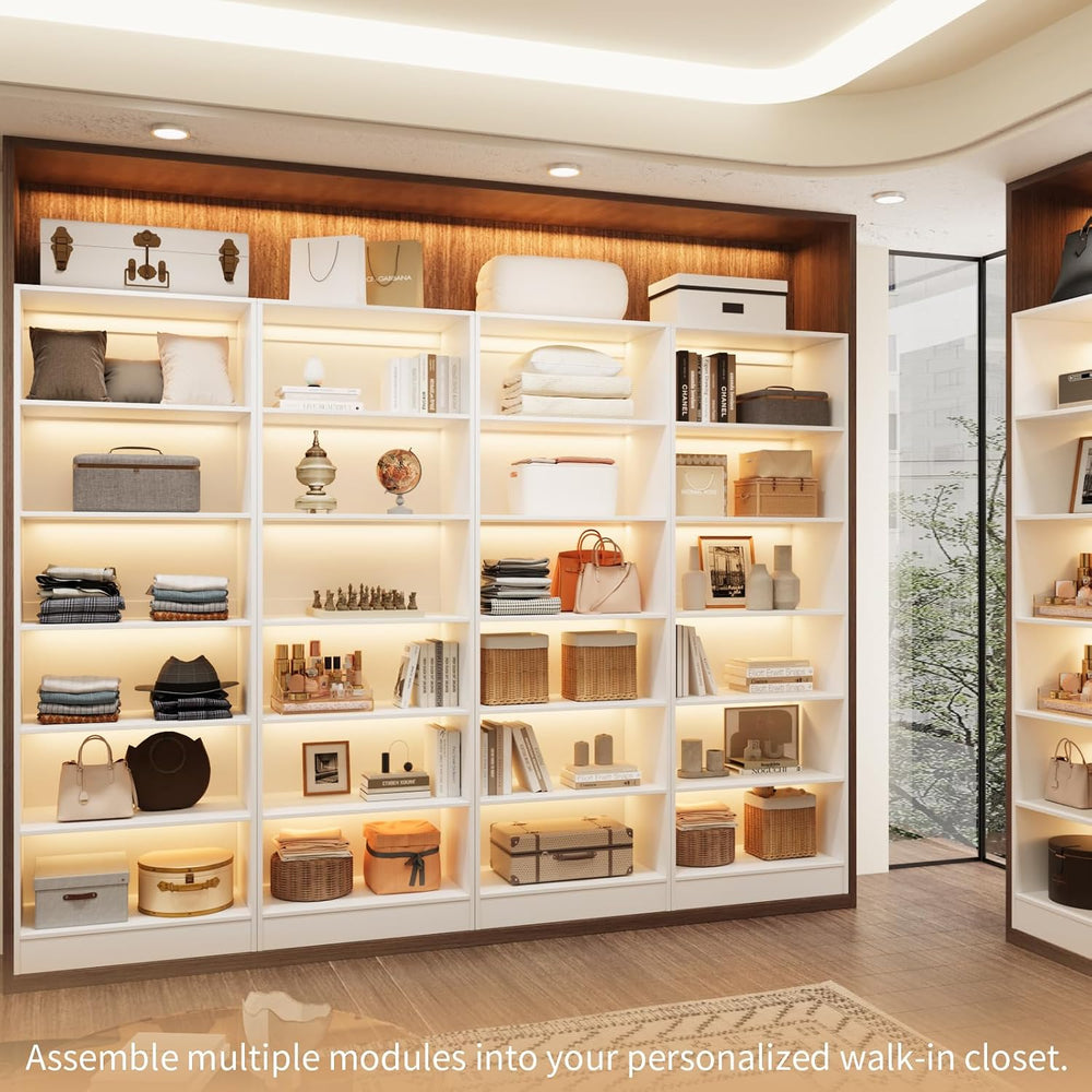 VOWNER 25'' Closet Organizer System with 5 Adjustable Shelves