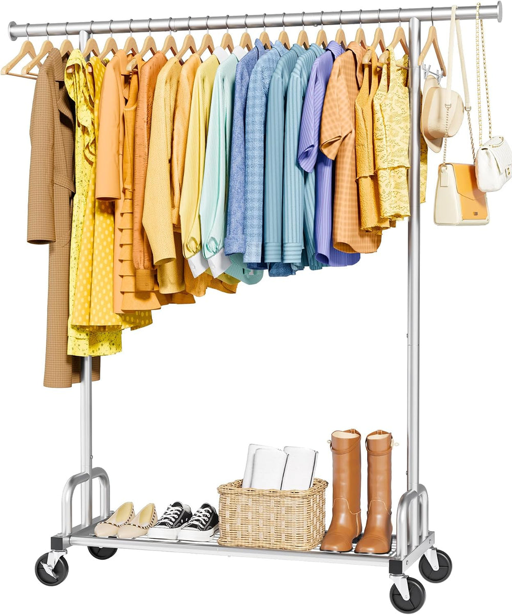 Sakugi Clothes Rack - Large-Capacity Clothing Racks for Hanging Clothes with ...
