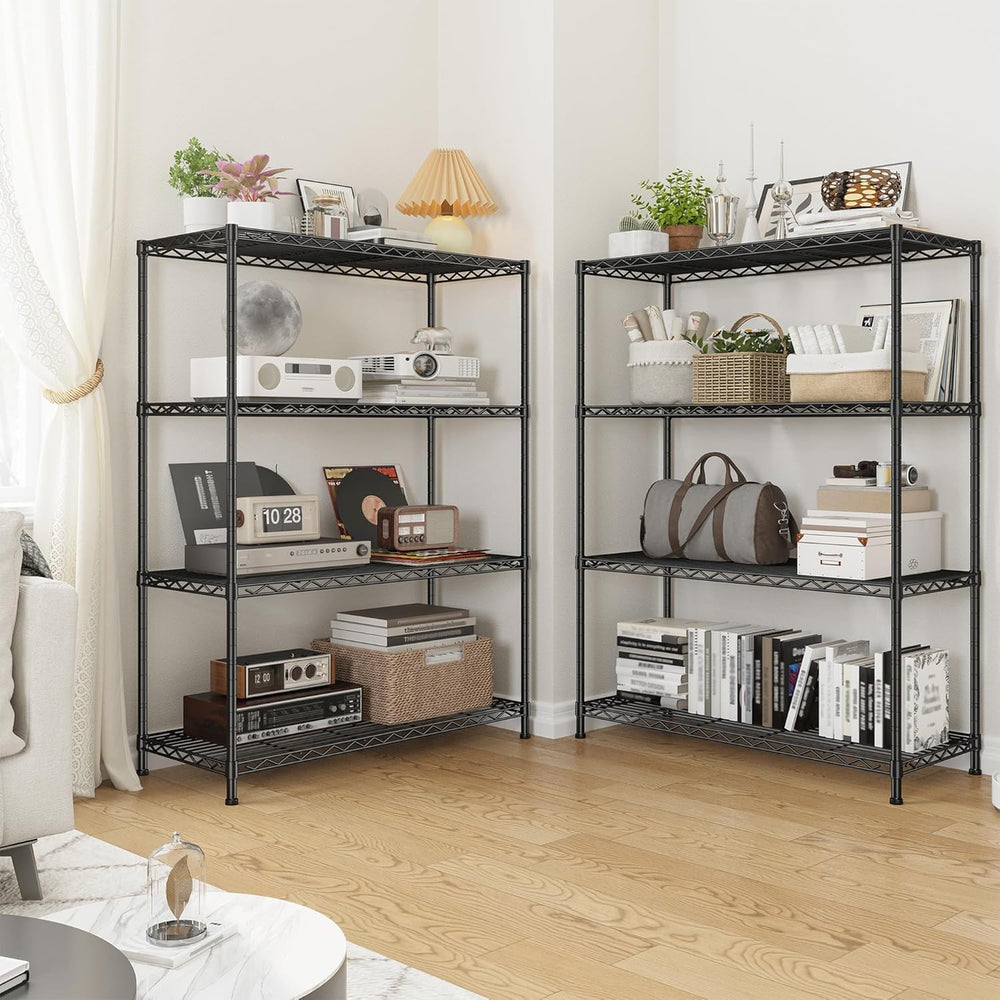 Xcity Storage Shelves, 4 Tier Heavy Duty Metal Shelving Unit with Wheels, 160...