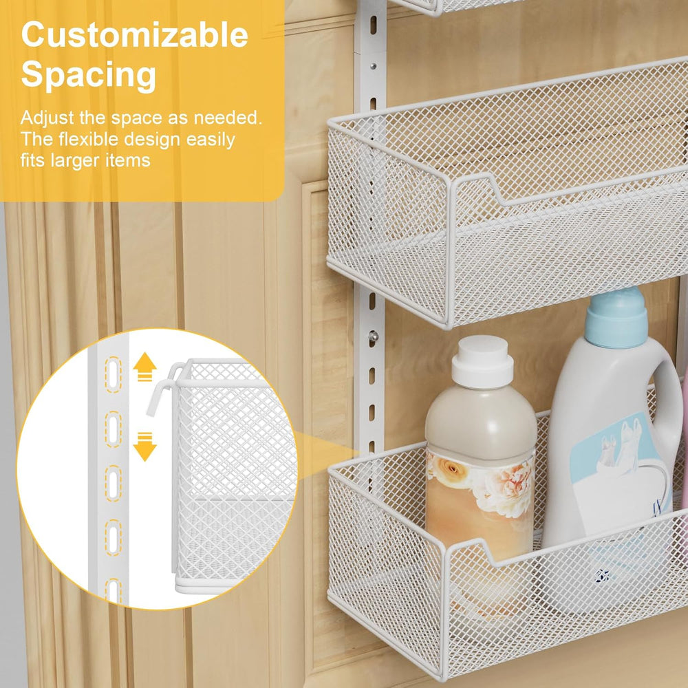VyGrow Over the Door Organizer, 8-Tier Pantry Organizer with Fully Enclosed M...