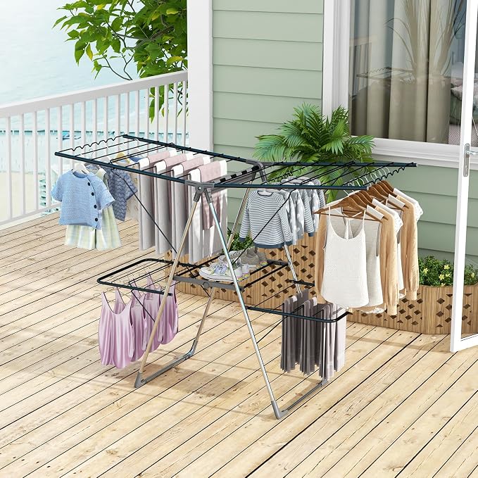 Giantex Clothes Drying Rack, Foldable Laundry Drying Rack