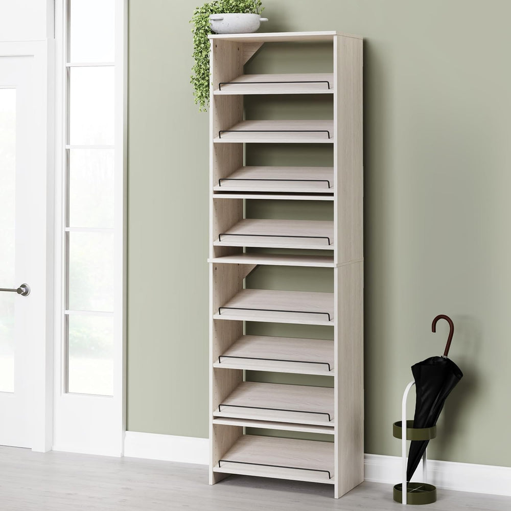 ClosetMaid SuiteSymphony 25-Inch Shoe Shelf Tower, (2) 4-Shoe Shelf Packs (Cr...