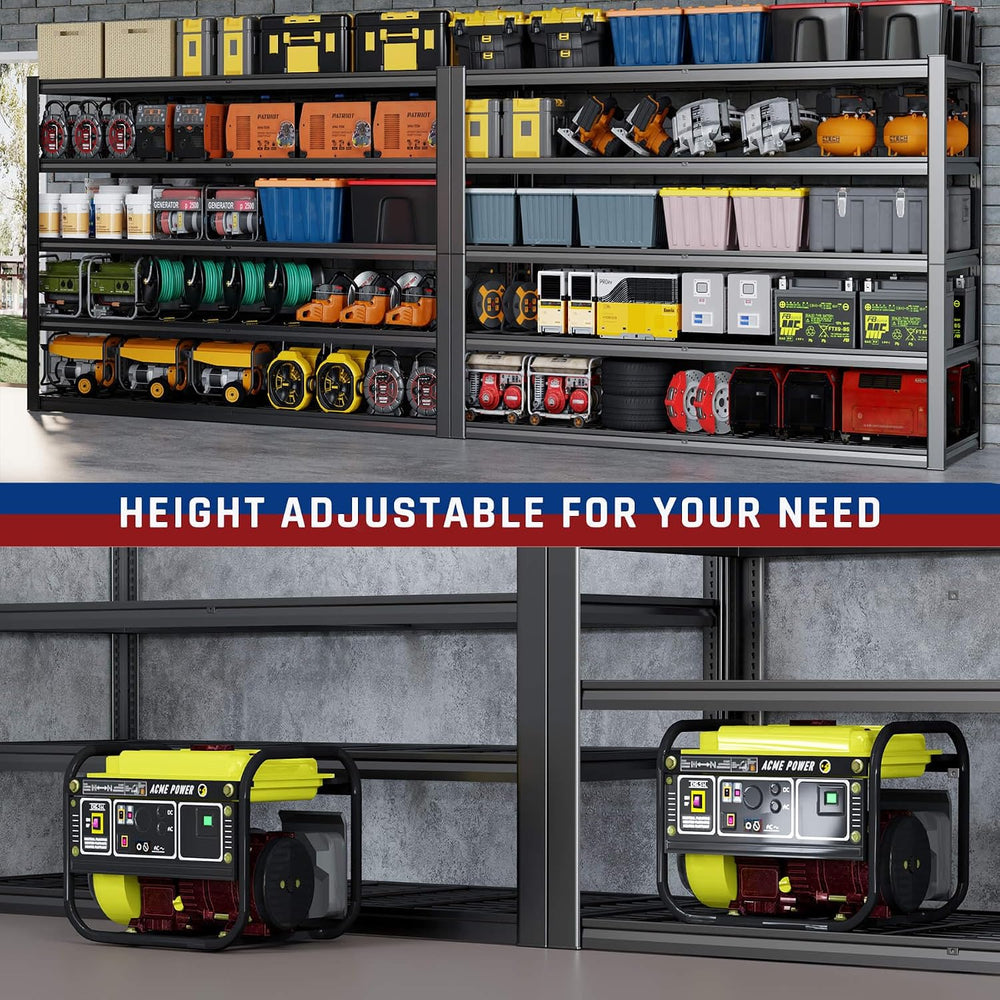 67" Wide 5-Tier Garage Shelving Unit, 67" W x 24" D x 84"...