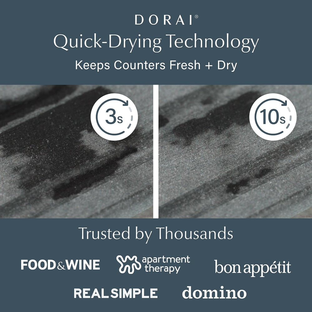 Dorai Home Stone Kitchen Sink Caddy - Diatomaceous Earth Sink Tray with Stain...