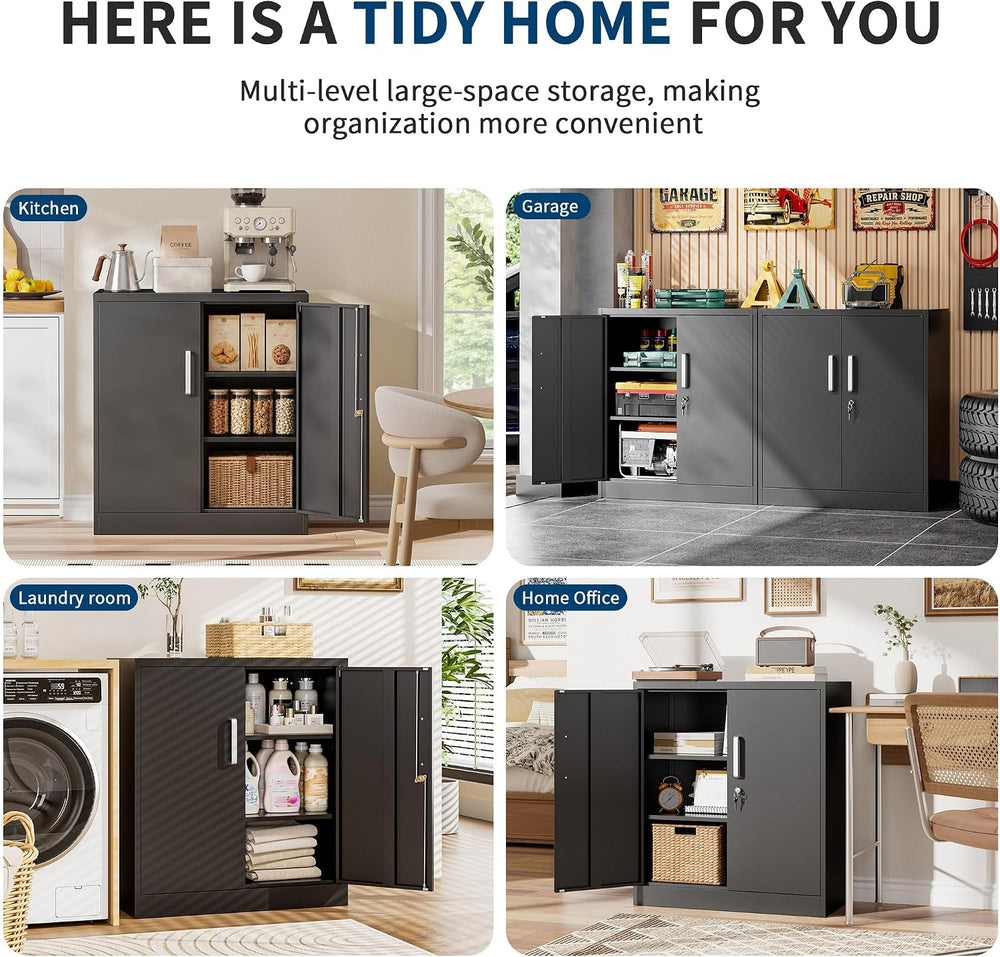 Garage Storage Cabinet, Durable Metal Storage Solution