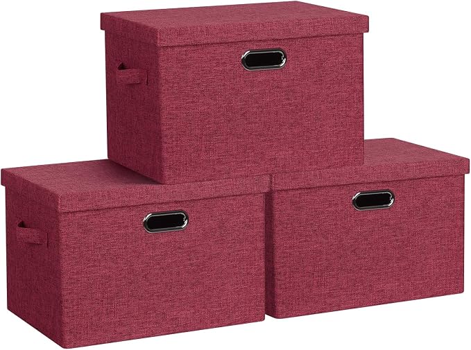 Large 17" 36 Quart Collapsible Stackable Storage Bins
