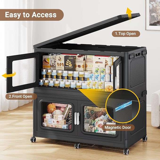 BROVIEW 300 Qt Stackable Storage Bin