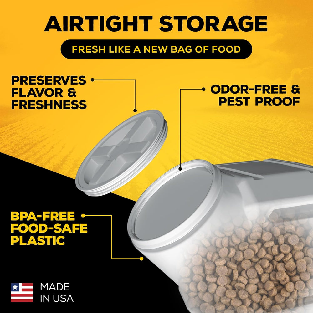 Vittles Vault Airtight Stackable Pet Food Storage Container, Up to 40lbs