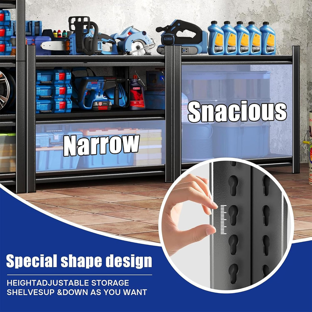 20" D Shelves for Garage Storage, 45" W Metal Garage Shelving Heavy...