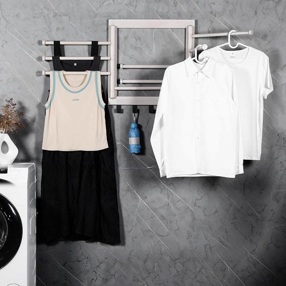 Wall Mounted Drying Rack - Clothes Drying Rack Wall Mounted for Laundry - 20 ...