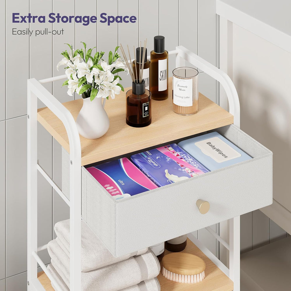 SWTYMIKI 14.57"x32.28" Bathroom Storage Cabinet – Freestanding Stor...