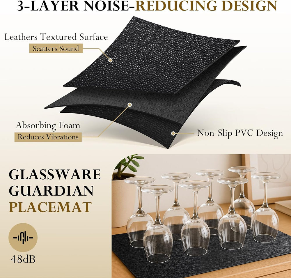 Drawer Liner for Cabinets, Shelf Liner Non Adhesive Non Slip Foam Mat for Kit...