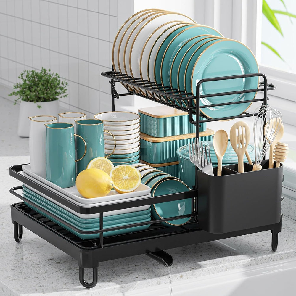 Sakugi Dish Drying Rack - X-Large Stainless Steel Dish Rack for Kitchen Count...