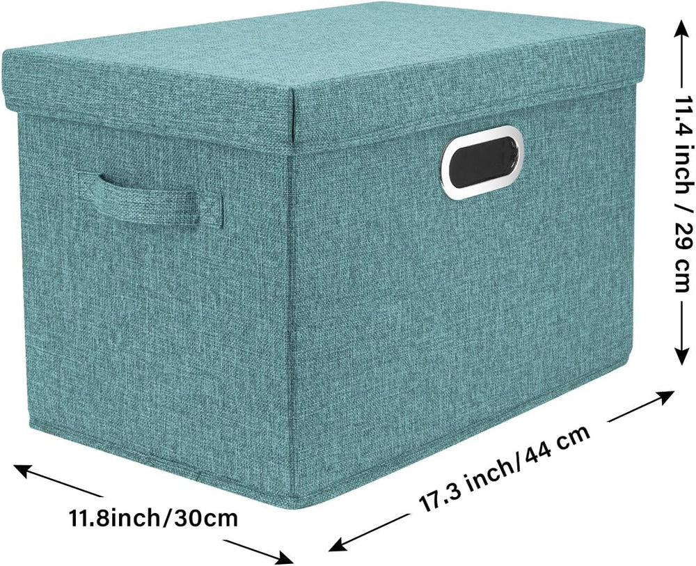 TYEERS Large Storage Bins with Lids, Collapsible, Washable, Fabric Storage Bo...