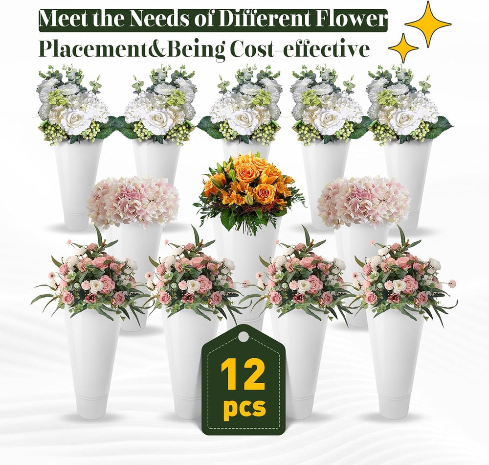 Flower Display Stand with 12 Buckets, Flower Container for Flower Bar, Heavy ...