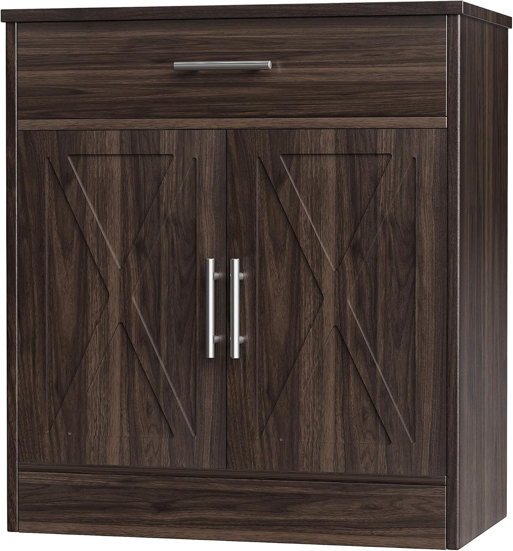 Shintenchi Farmhouse Storage Cabinets with Doors and Shelves,Kitchen Barn Doo...