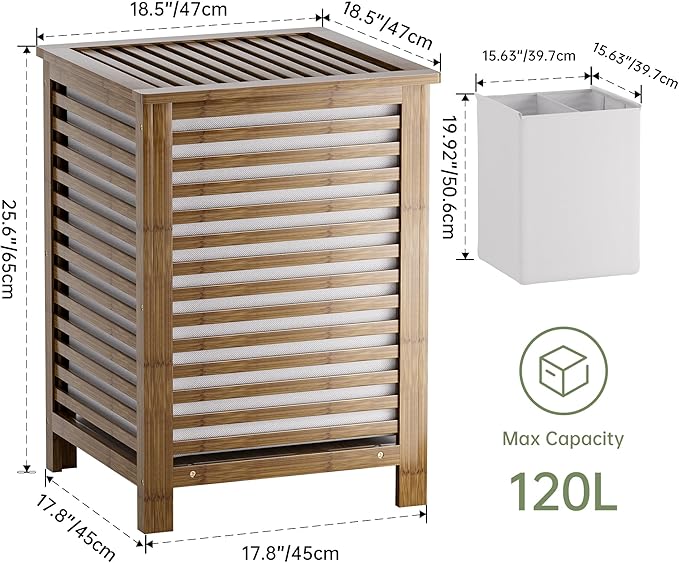 SMIBUY Double Laundry Hamper