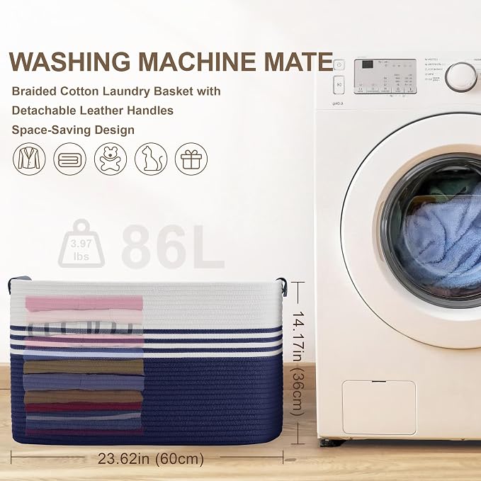 86L Extra Large Laundry Basket