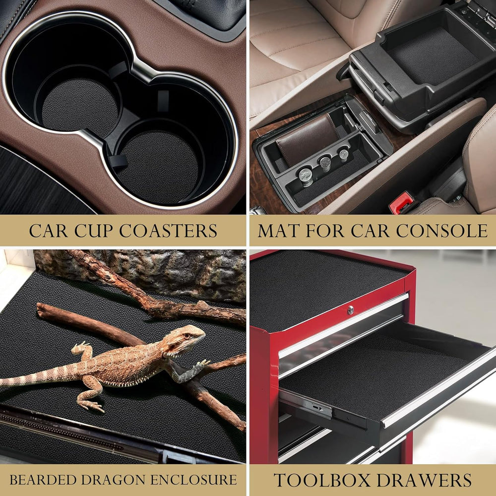 Drawer Liner for Cabinets, Shelf Liner Non Adhesive Non Slip Foam Mat for Kit...
