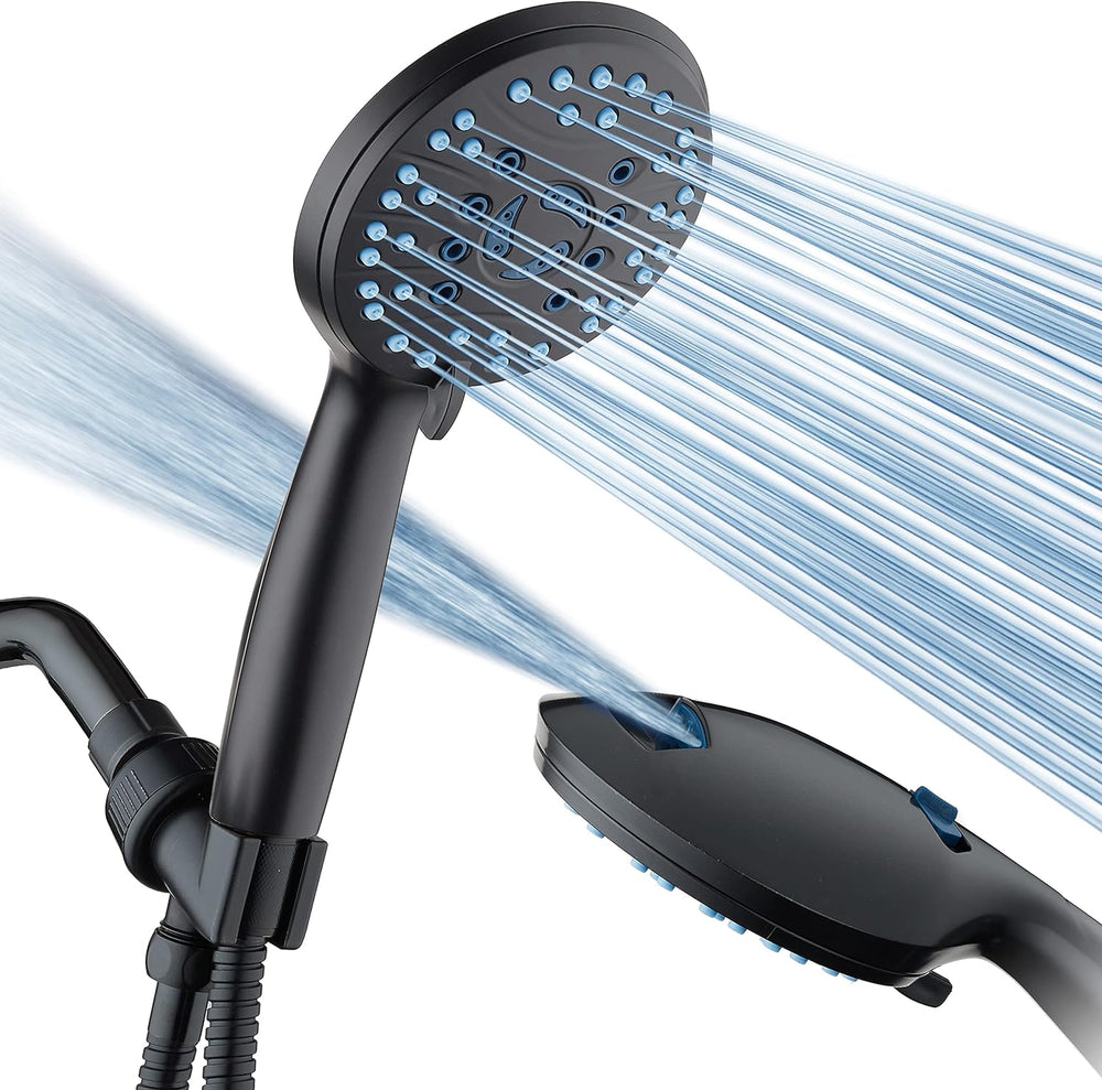 AquaCare High Pressure 8-mode Handheld Shower Head - Anti-clog Nozzles, Built...