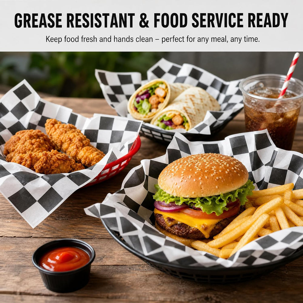 Fasmov 1000 Sheets 12 x 12 inches Sandwich Paper Deli Basket Liner Wrap Food ...