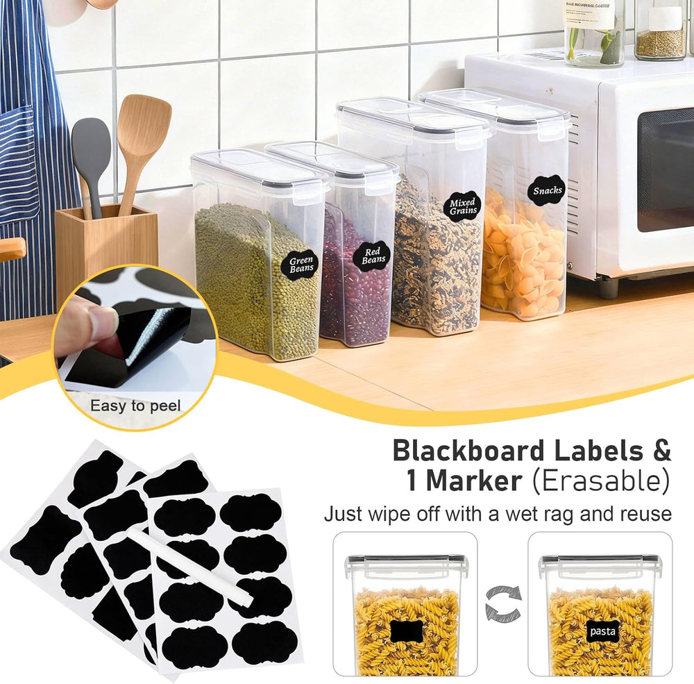11 Pack Cereal Containers Storage Set (4L, 2.5L), BPA Free, Leak Proof
