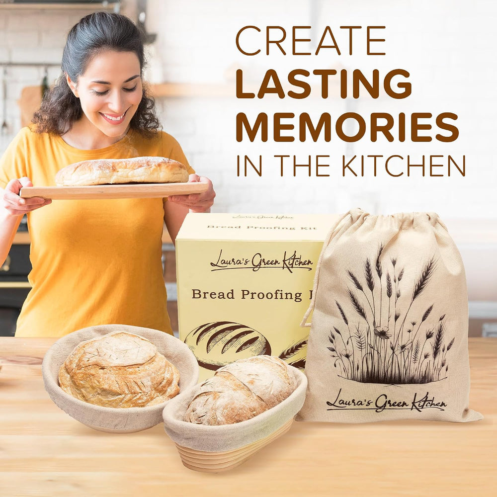 Laura's Green Kitchen Complete Sourdough Starter Kit – Sourdough Bread Ba...