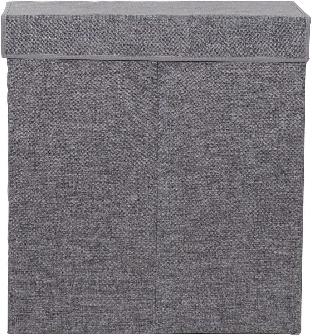 Household Essentials Collapsible Laundry Sorter with Lid, Gray