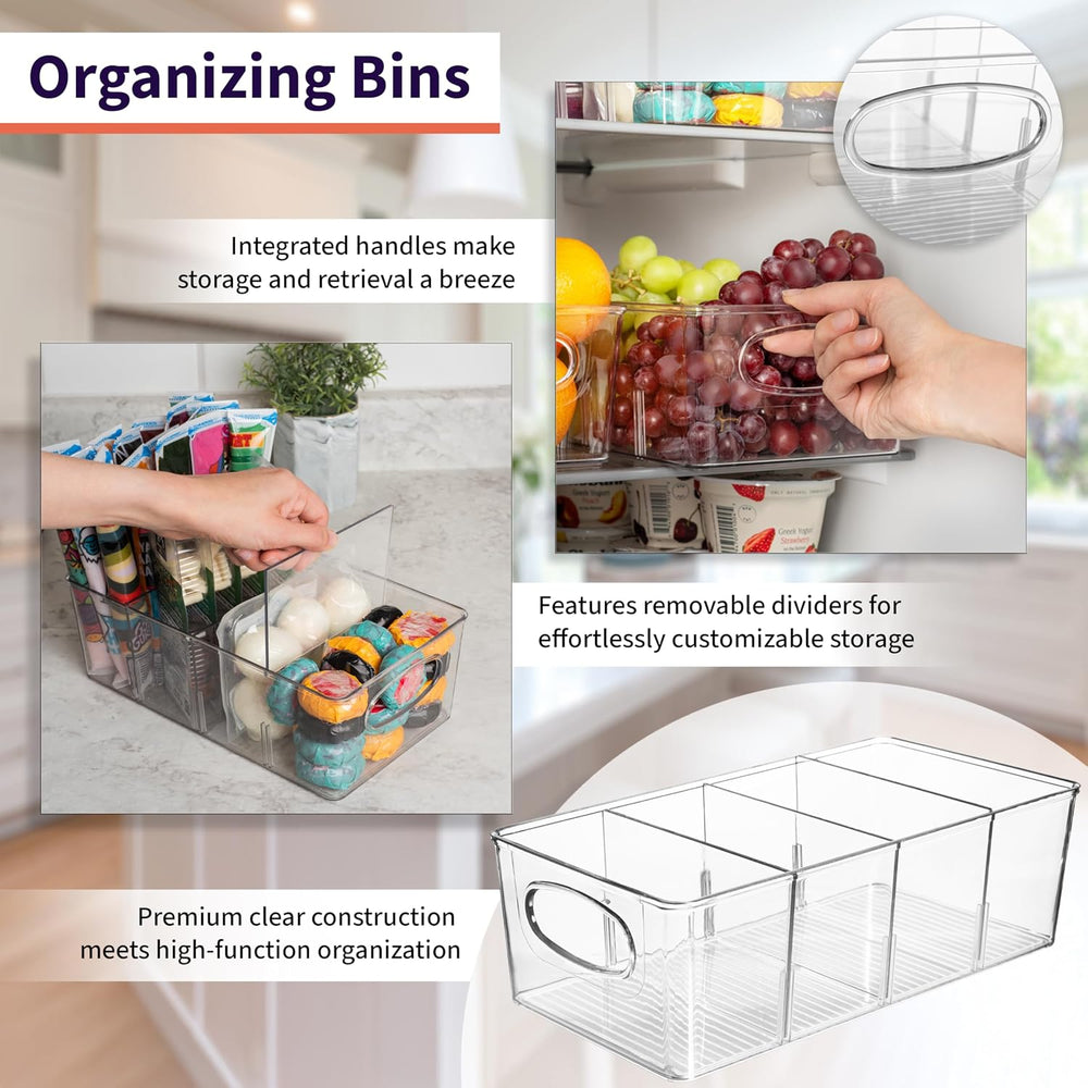 ClearSpace Pantry Organizers and Storage and Cabinet Organizer, 6 Pack