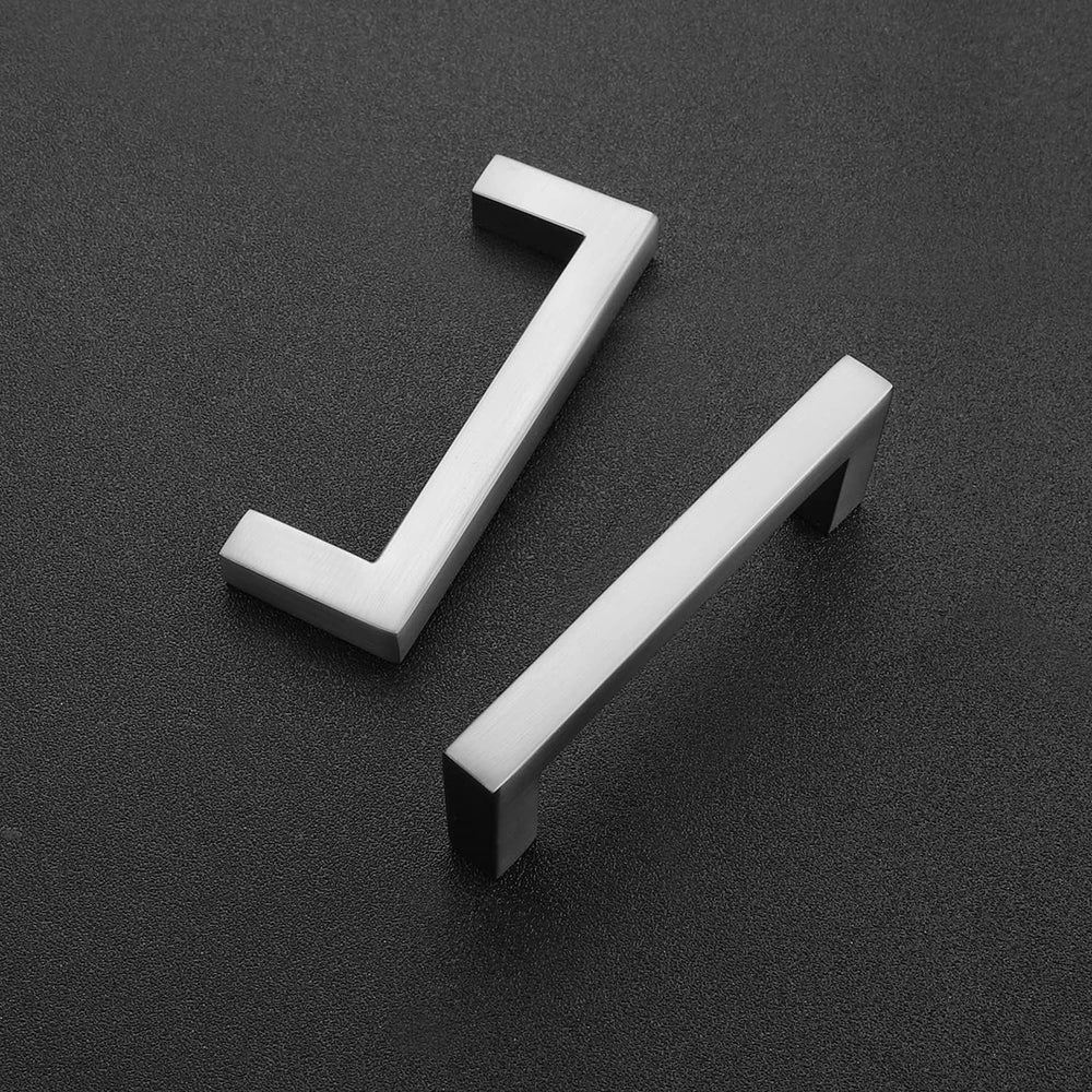 Ravinte Brushed Nickel Square Solid Cabinet Handles, 3 Inch, 15 Pack