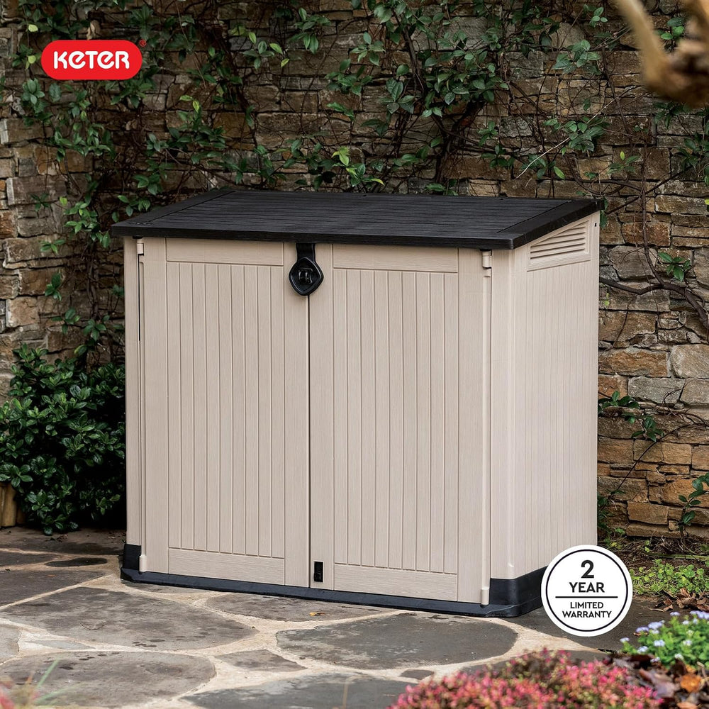 Keter Store-It-Out MIDI Outdoor Resin Storage Shed – Weather-Resistant Horizo...