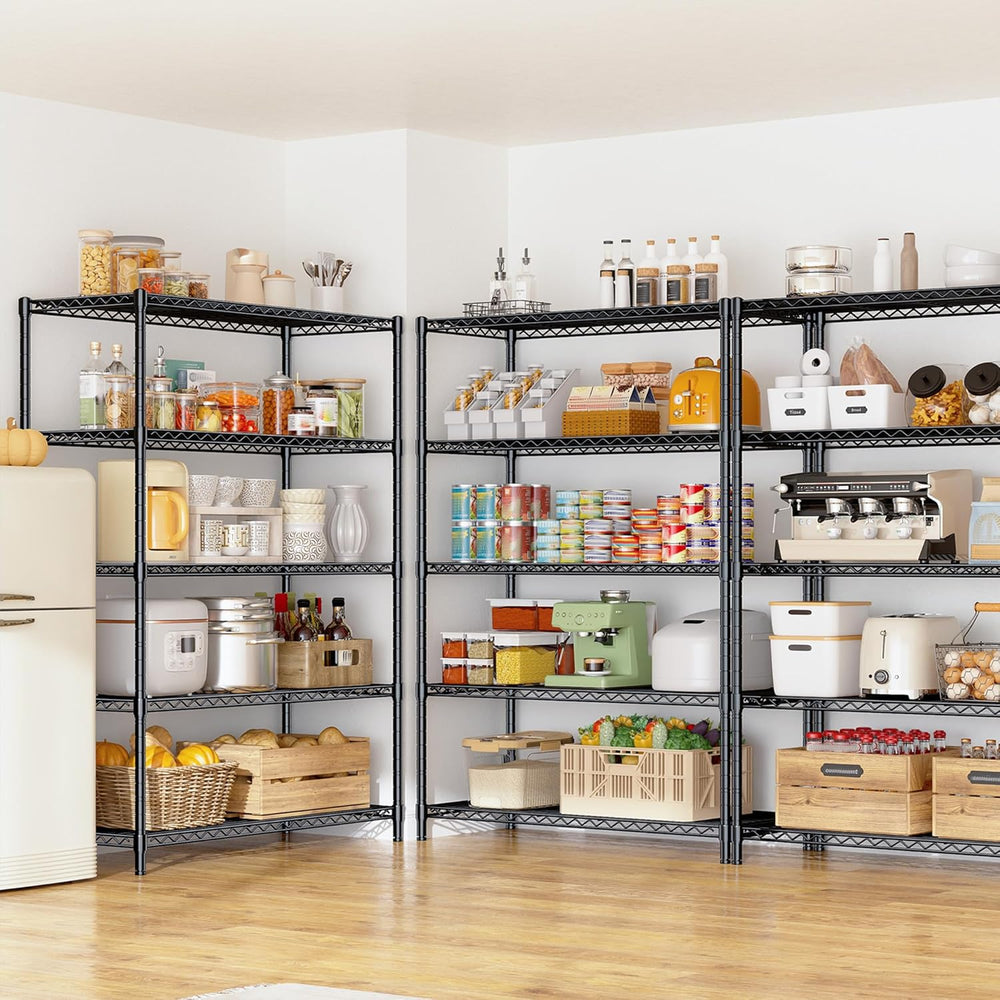 Romorgniz 5-Tier Adjustable Storage Shelves, 71" H Shelving Unit for Pantry
