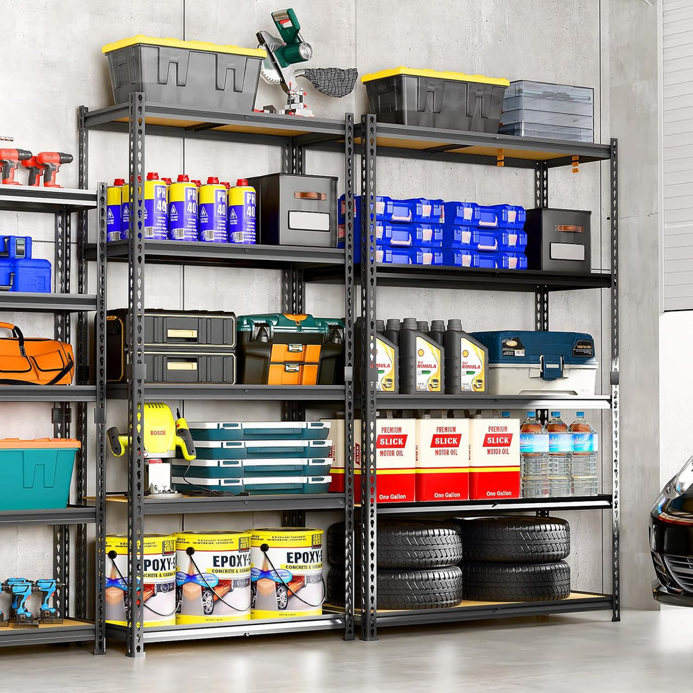 LEVELEVE 5-Tier Storage Shelving Unit, Metal, for Kitchen, Garage, Laundry Ro...