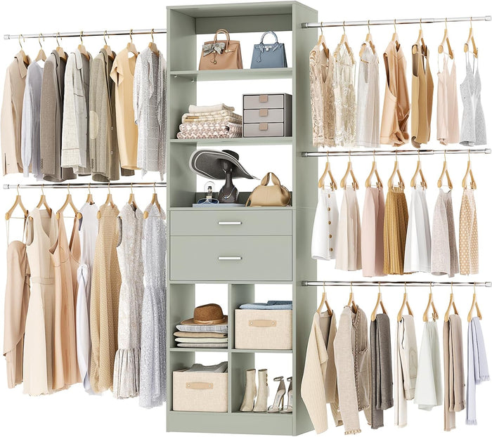 Closet System, 4-8 FT Closet Organizer Tower