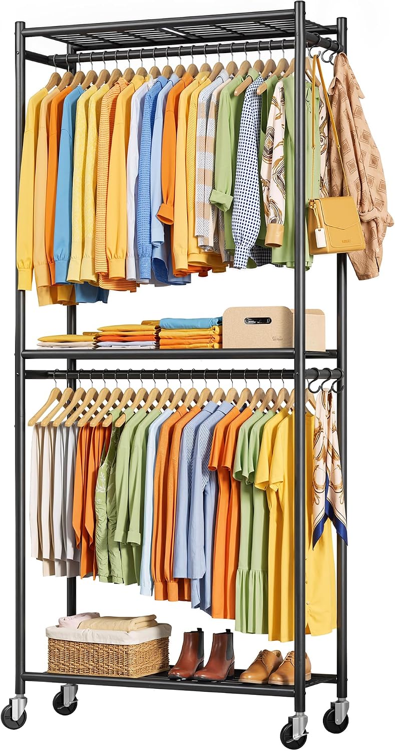 Sakugi Clothes Rack - 33.0" x 12.2" x 79.5" Clothing Rack with...