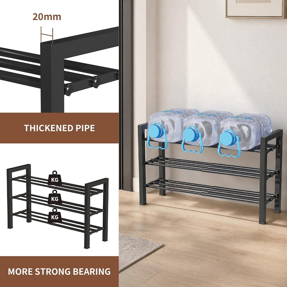 Expandable Shoe Rack, Heavy Duty Metal Shoe Organizer for Closet