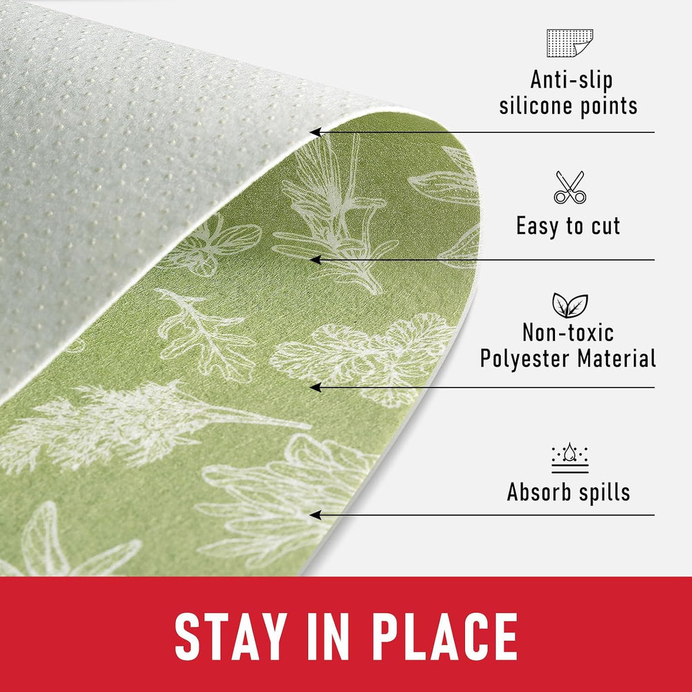 Cooyes Shelf Liner for Refrigerator & Drawer, Non-Adhesive Cabinets Liner...