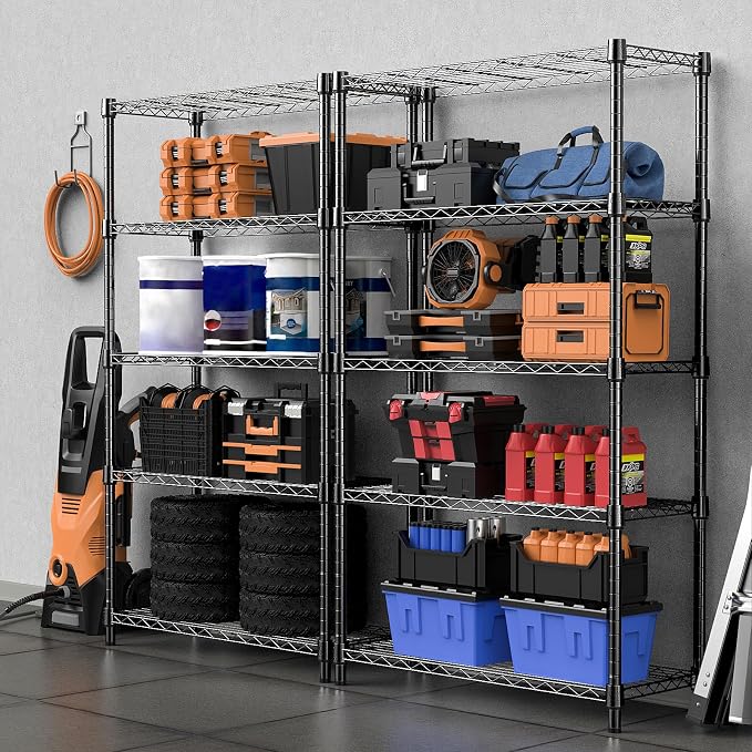 1250 lbs Storage Shelving Utility Shelving Unit 5-Tier Utility Shelving Unit
