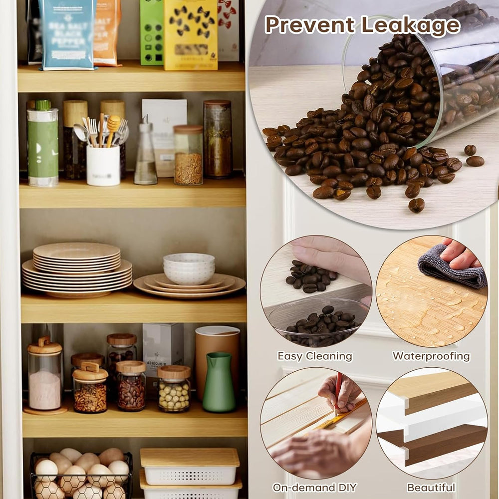 Custom Size Wire Shelf Covers for Pantry, Preventing Leakage of Items & R...