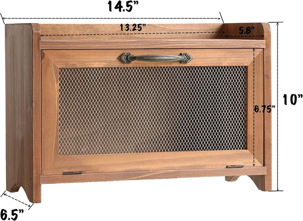 COLLECTIVE HOME - Storage Cabinet, Mini Countertop Cabinet, Wood Organizer fo...