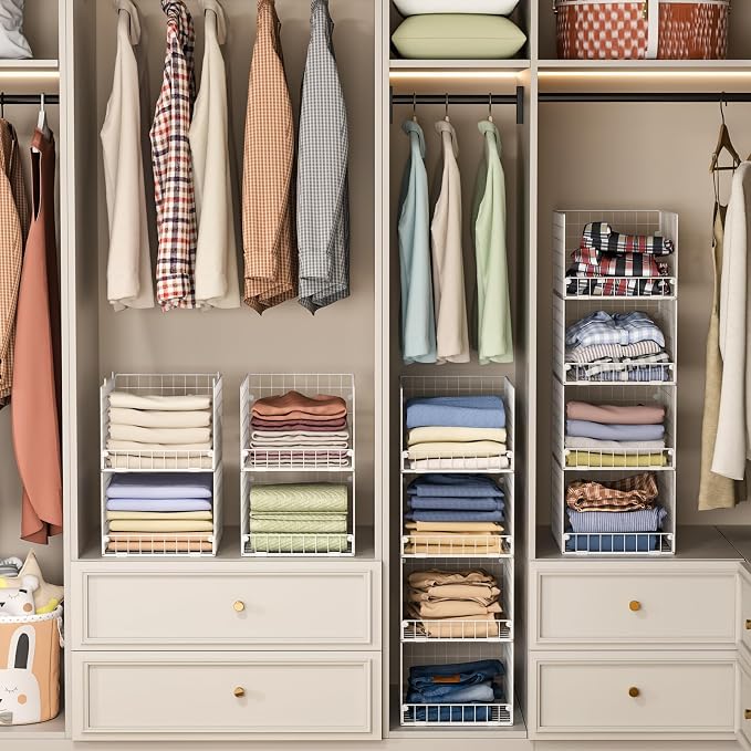 Stackable Closet Organizers and Storage