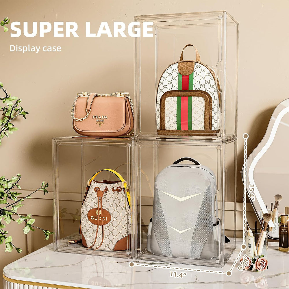 Purse Storage Organizer for Closet 3 Packs Clear Handbag Storage Organizer Ac...