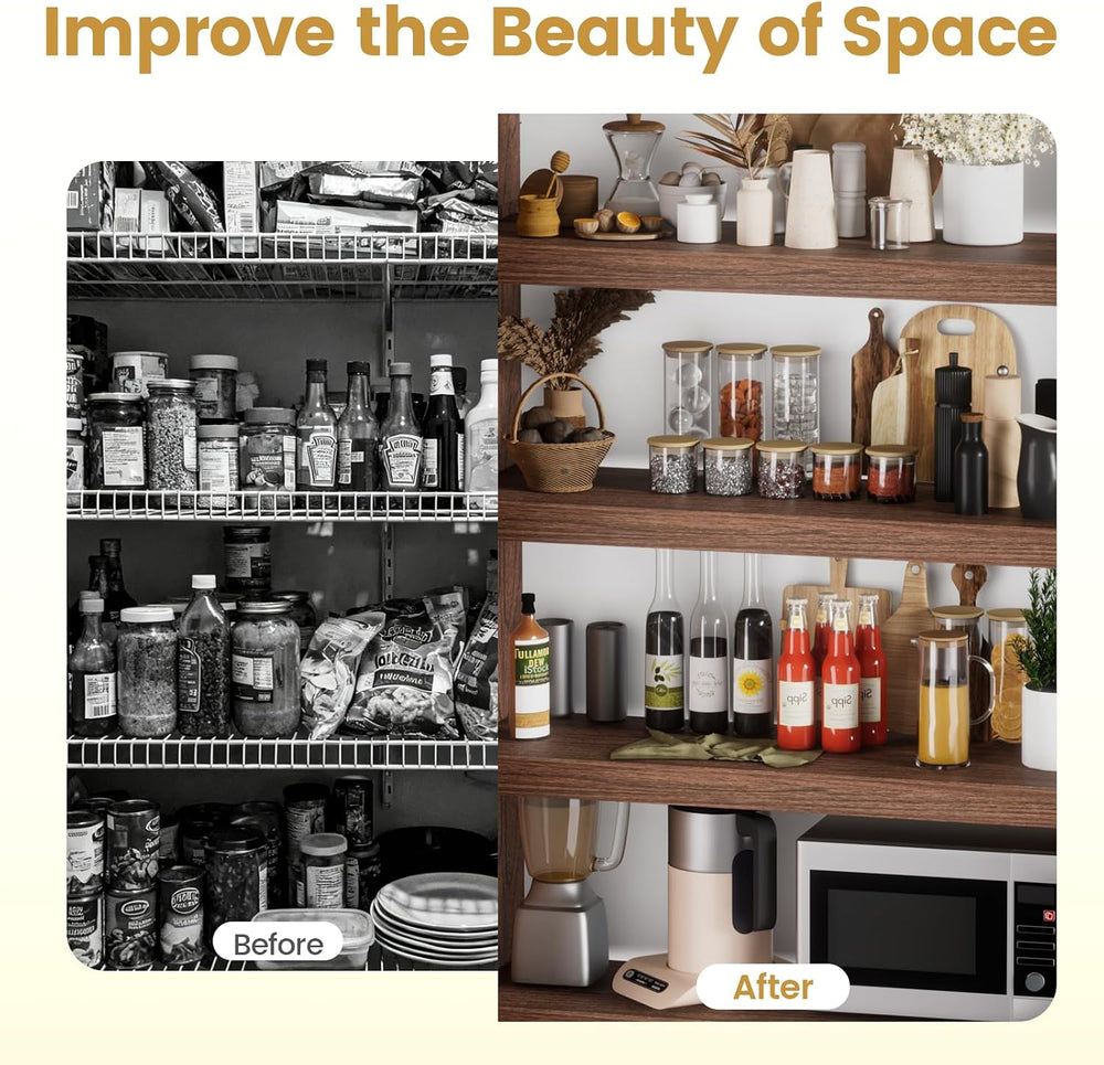 Wood Wire Shelf Covers Wire Rack Covers for Pantry and Closet Removable Shelf...