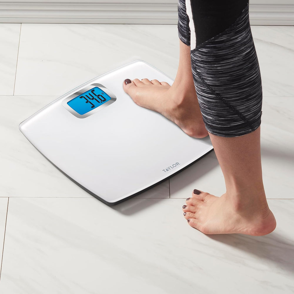Taylor Digital Scales for Body Weight, Extra high 440 LB Capacity, Unique Blu...