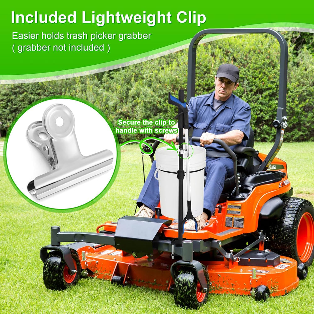 Zero Turn Mower Handle, 5 Gallon Bucket Bracket Holder with Clip, Lawn Mower ...