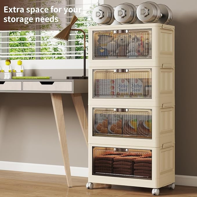 4 Tier - 48QT Storage Bins