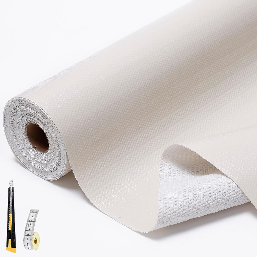 Shelf and Drawer Liners for Kitchen Cabinet,Cabinet Liner Off-White