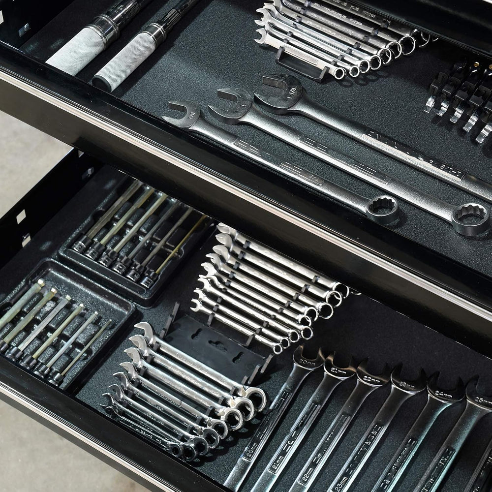 Heavy Duty No-Slip Tool Box Liner & Garage Drawer Liner - Black 24" ...